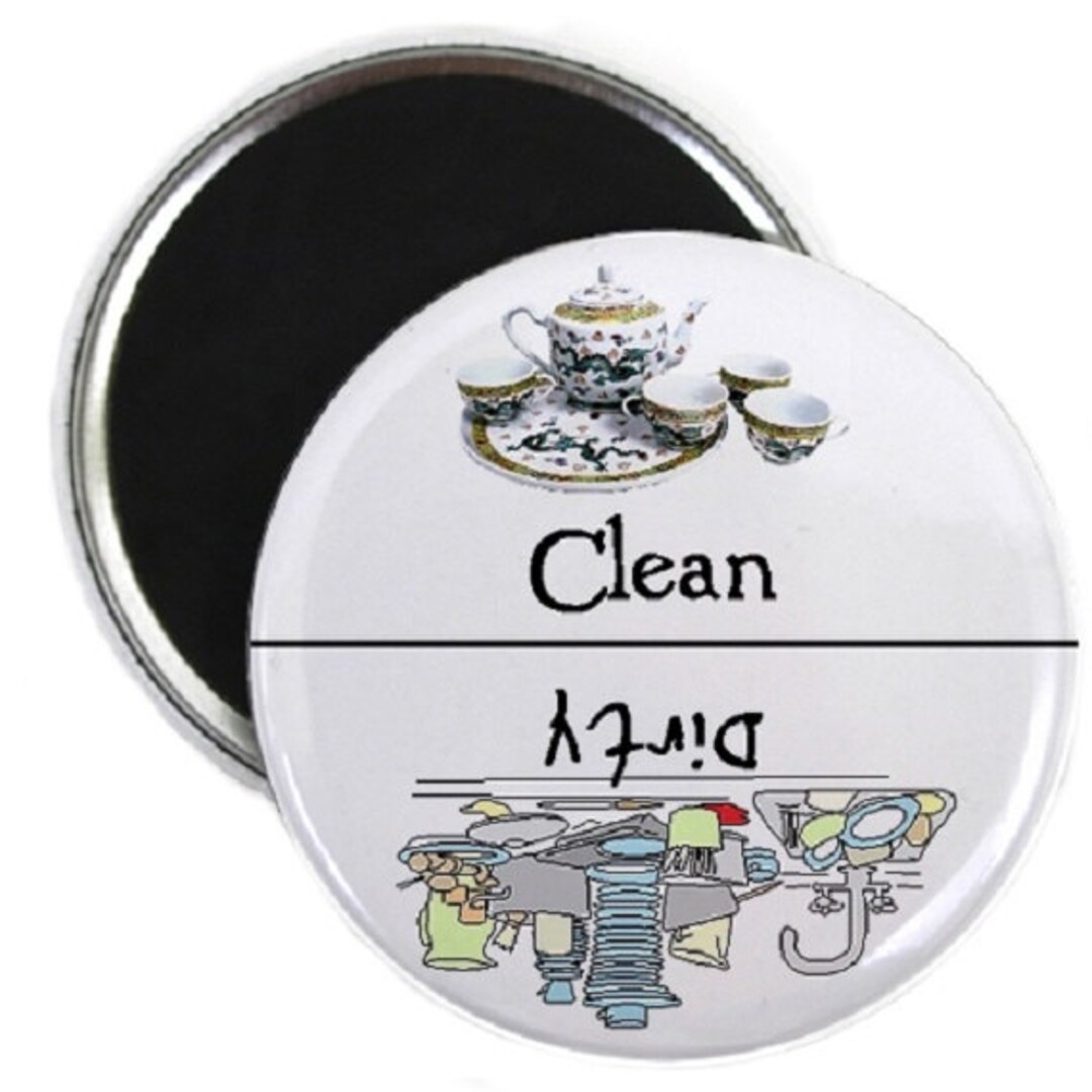Dishes Clean Dirty Dishwasher Magnet - Etsy
