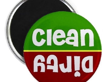 Stoplight Clean Dirty Dishwasher Magnet