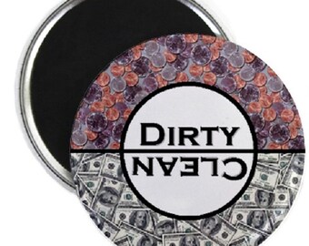 Money Clean Dirty Dishwasher Magnet
