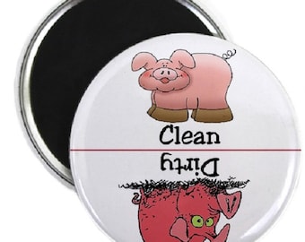 Pig #1 Clean Dirty Dishwasher Magnet