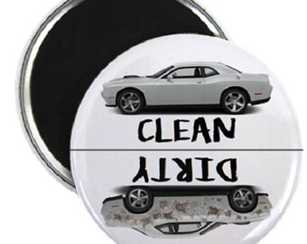 Dodge Challenger Clean Dirty Dishwasher Magnet