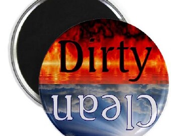 Heaven and Hell Clean Dirty Dishwasher Magnet