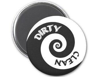 Swirl Clean Dirty Dishwasher Magnet
