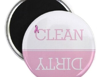 Breast Cancer #2 Clean Dirty Dishwasher Magnet