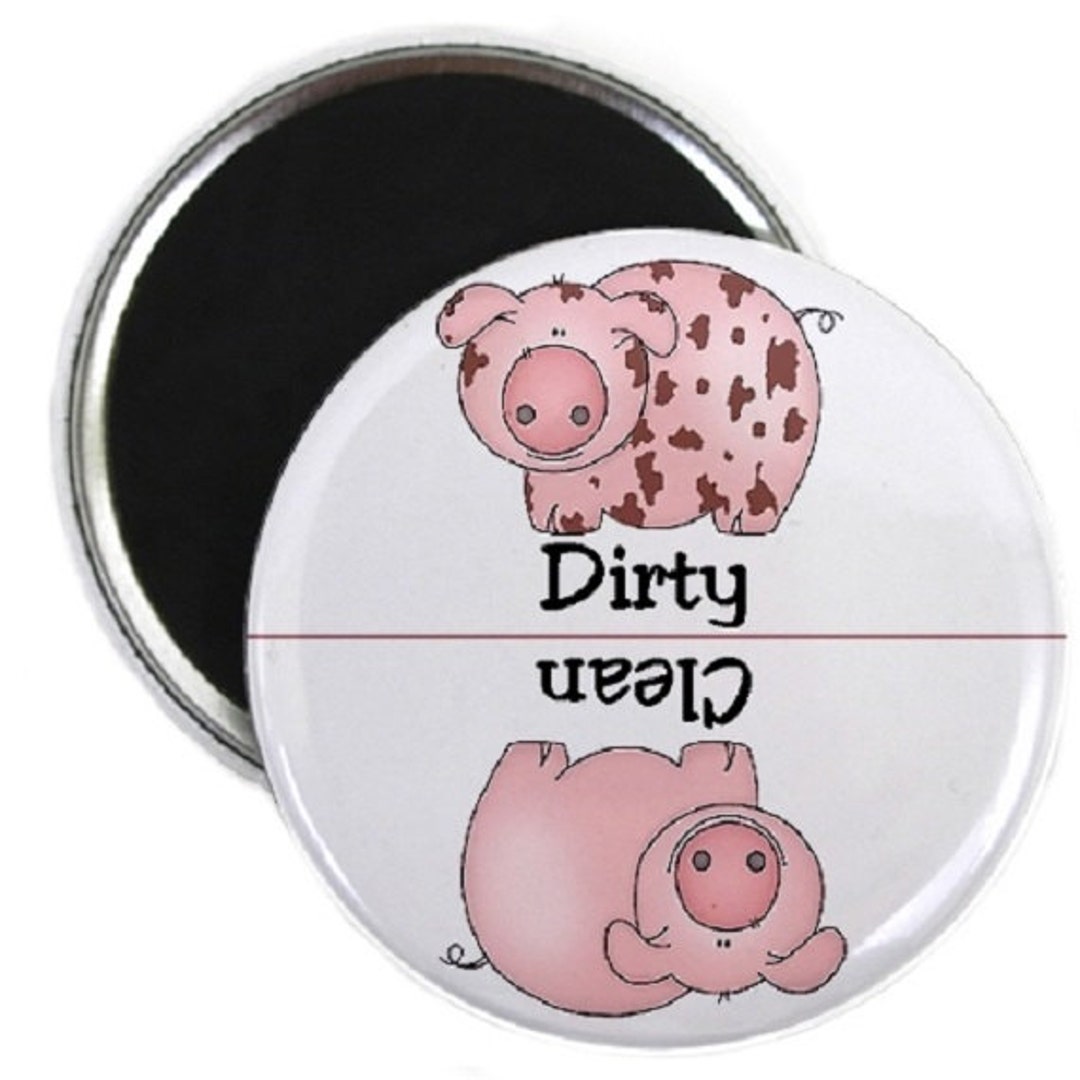 Pig #2 Clean Dirty Dishwasher Magnet - Etsy