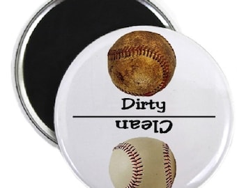Baseball Clean Dirty Dishwasher Magnet