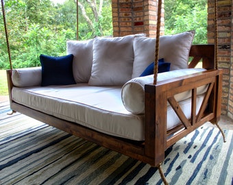 Avery Wood Daybed Porch Swing