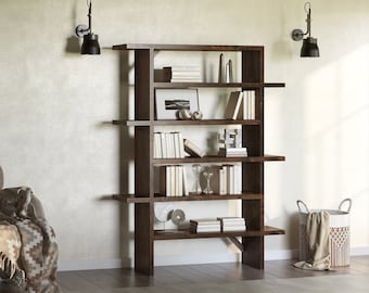 Unique Hardwood Bookshelf