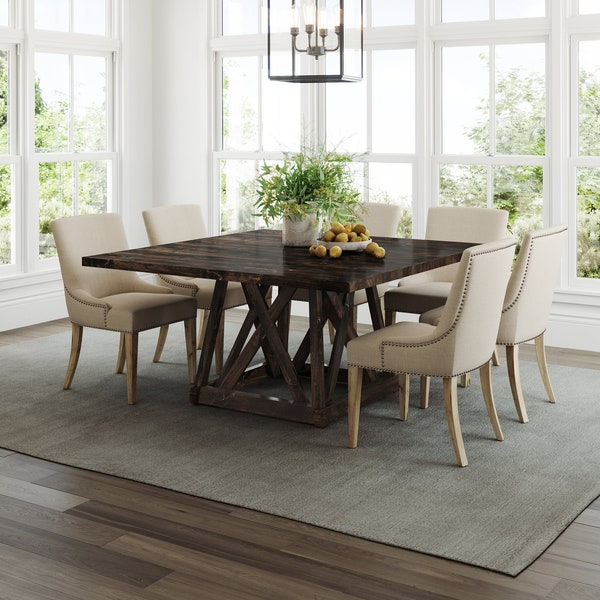 Shop Square Dining Table for 8 Etsy