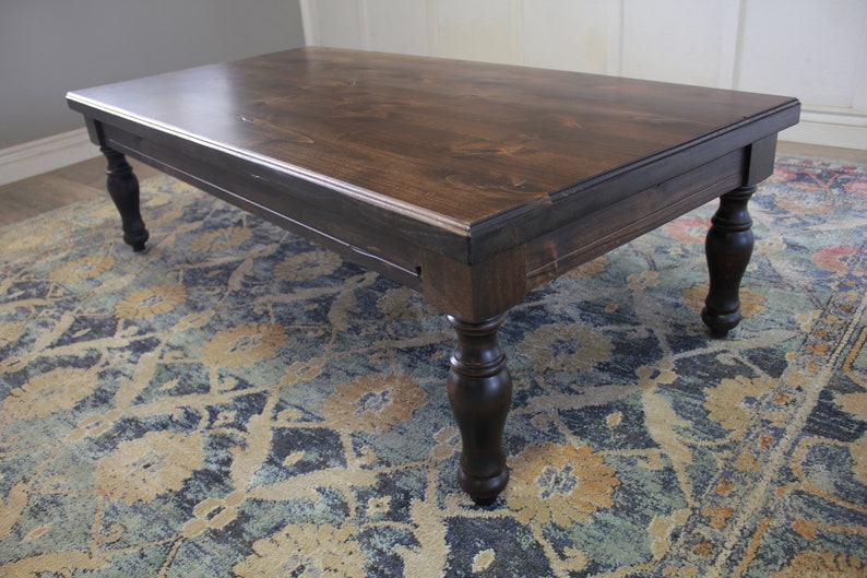 Abigail Turned Led Coffee Table Etsy