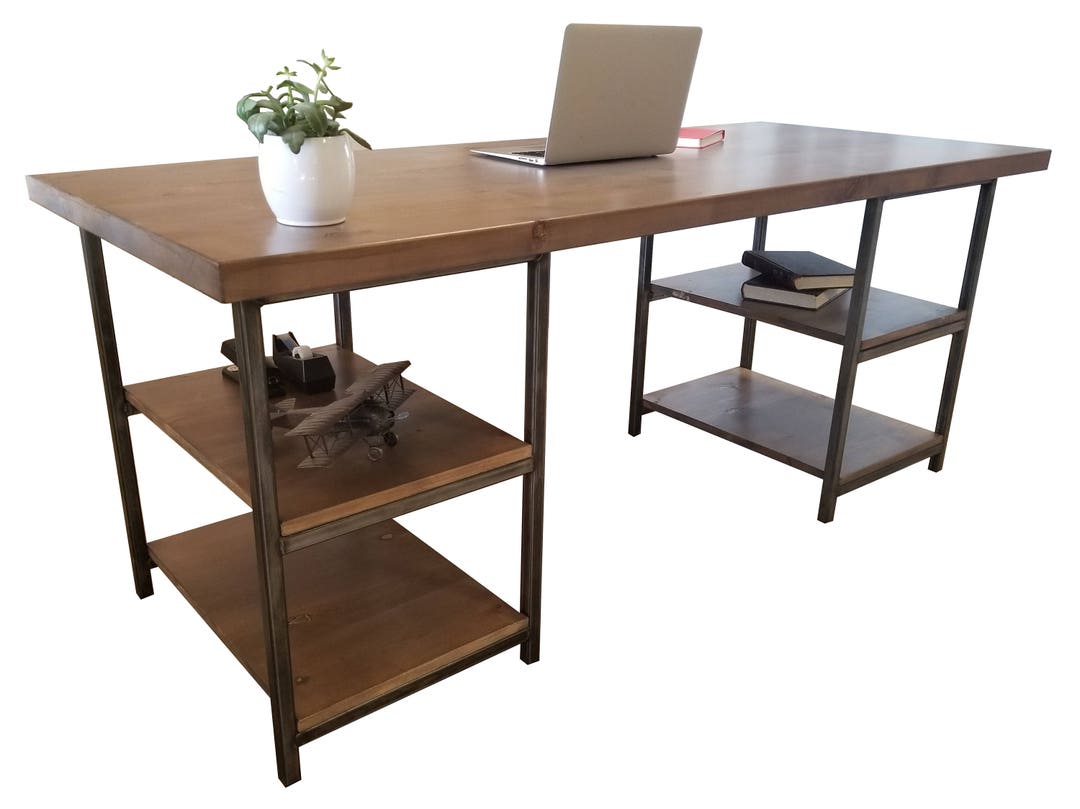 Urban Industrial Office Desk - Etsy