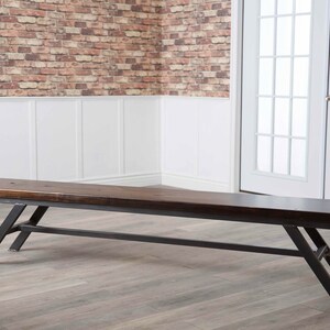 Fulton Modern Industrial Dining Bench