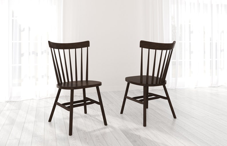 Rustic Windsor Dining Chair image 1