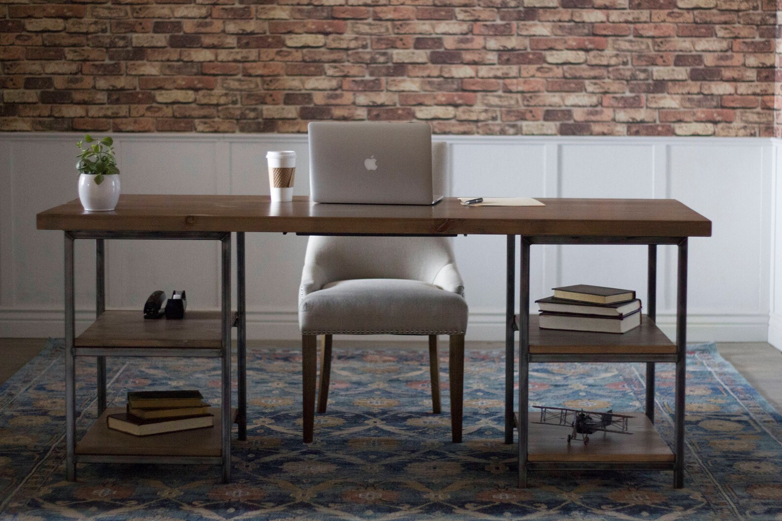 Urban Industrial Office Desk Etsy