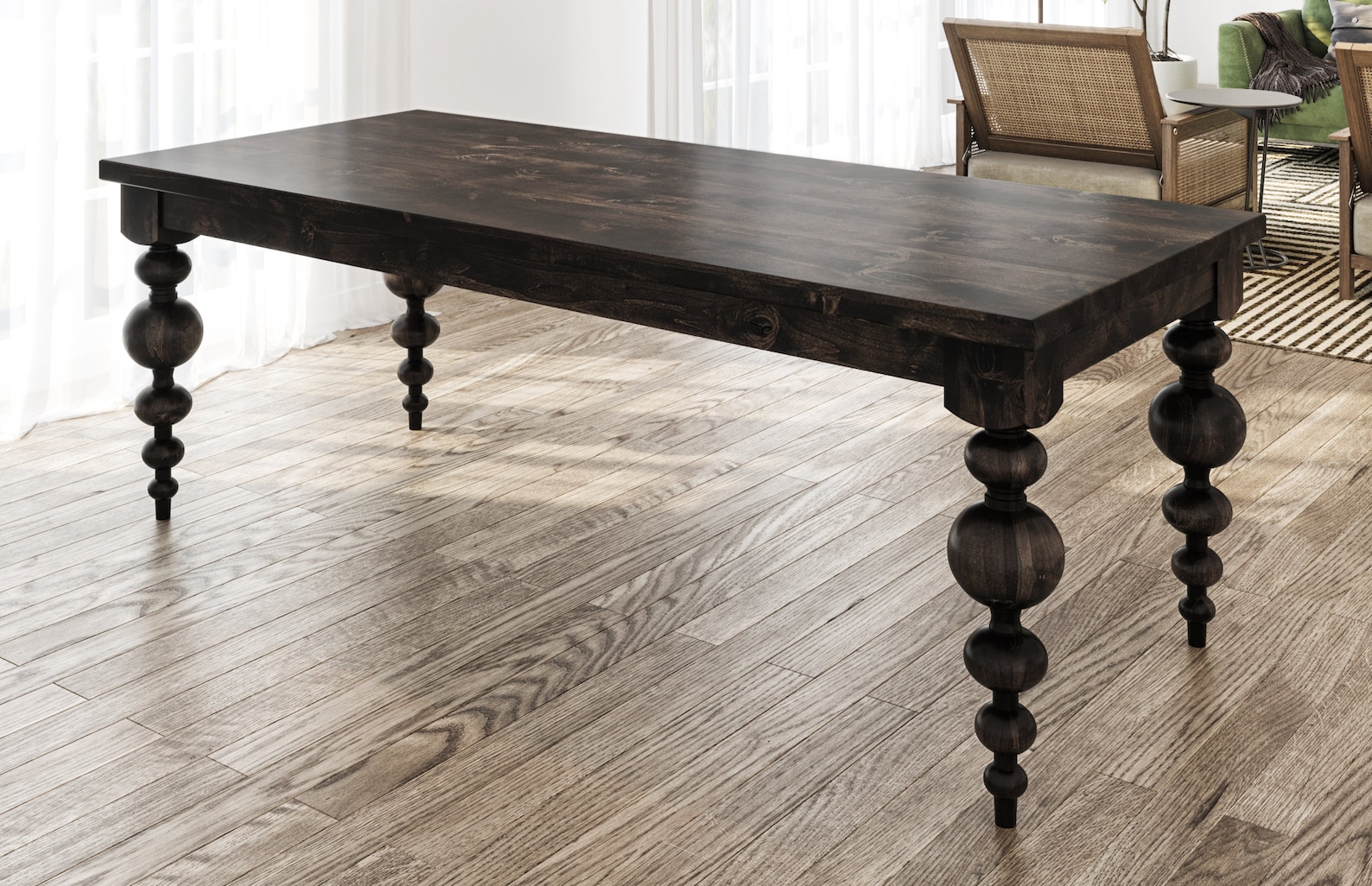 Shop Dining Room Table With Turned Table Legs
