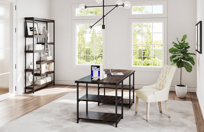 Urban Industrial Office Desk Etsy