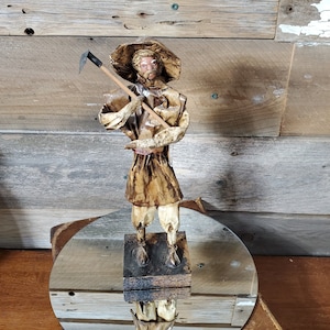 Paper Mache Mexican Folk Art - Peasant Farmer