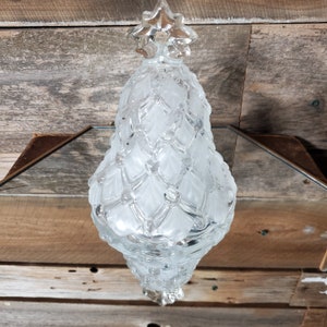 Mikasa Winter Dreams Crystal Christmas Tree Bell - Frosted Tree - Vintage