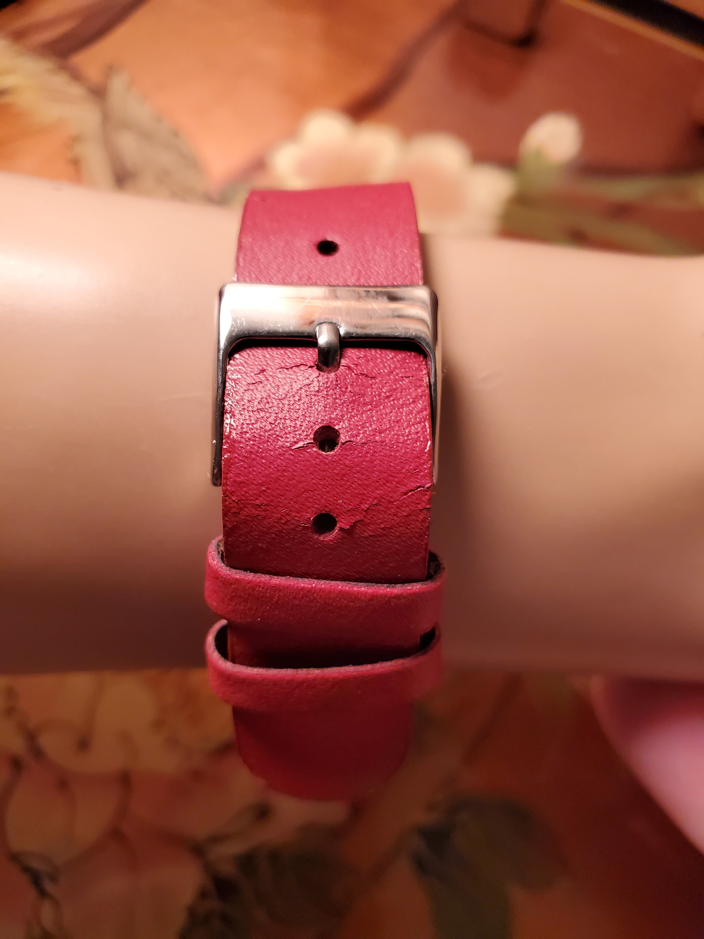 Vintage Japan Movt Ladies Watch With Red Leather Band - Etsy display picture 1
