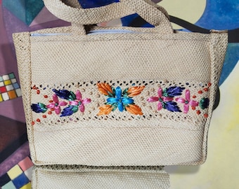 Bermuda Beauty Craft Rafia utsmyckad handväska