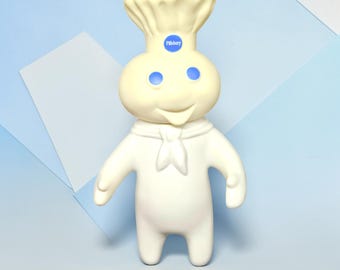 Pillsbury Doughboy 'Poppin' Fresh'-vinylfiguur: klassieke reclamemascotte, 1971