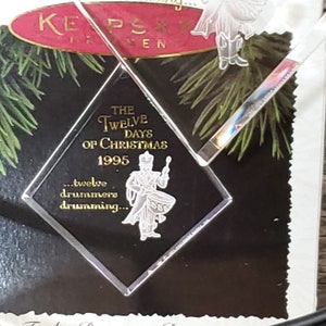 1995 Twelve Days of Christmas Hallmark Keepsake Ornament - Final in Series