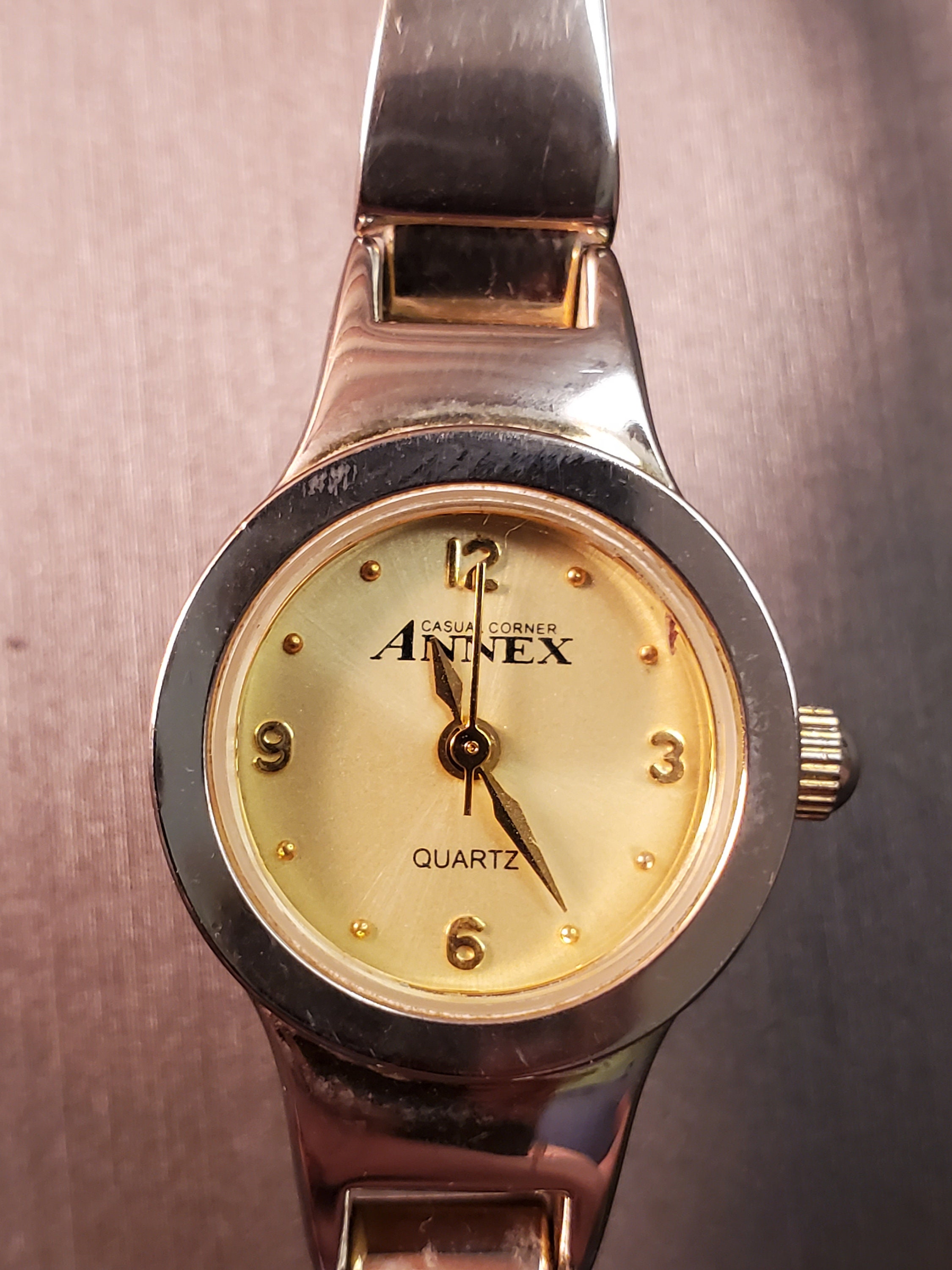 Casual Corner Annex Quartz Ladies Watch Silver With Gold 