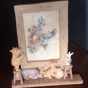 Vintage CHARPENTE DISNEY Winnie the Pooh – Eeyore – Tigger – Piglet Photo Frame