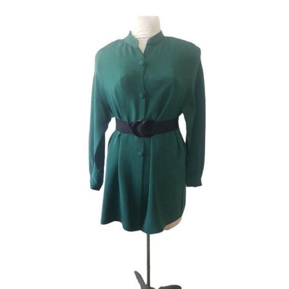 Neiman Marcus Vintage 90s Emerald Green Button Down Blouse Size 8 - Etsy UK