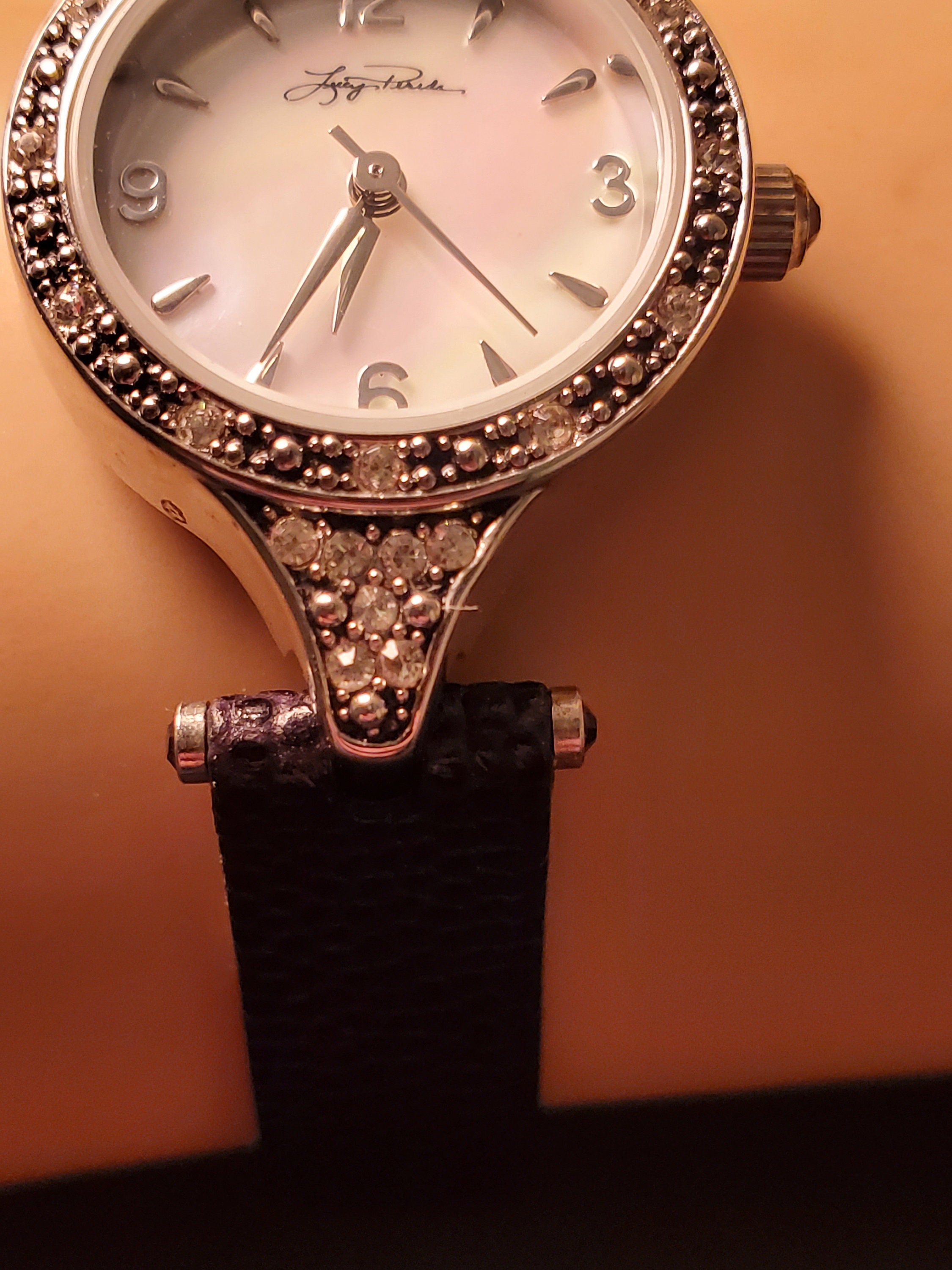 Lucy Pereda Lady\'s Wrist Watch with Black Leather Strap Vintage Ladies main image 2
