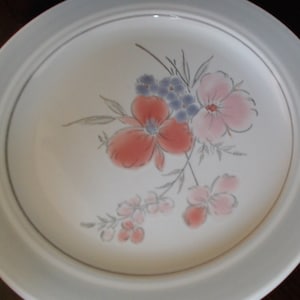 Vintage Galleria Steingut Blumen Floral Rosa Grau Geschirr - Mint