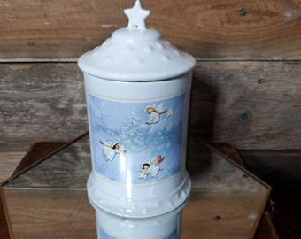 Schneeengel Kaffee-Zuckerdose - Gourmet-Geschenke aus Punze