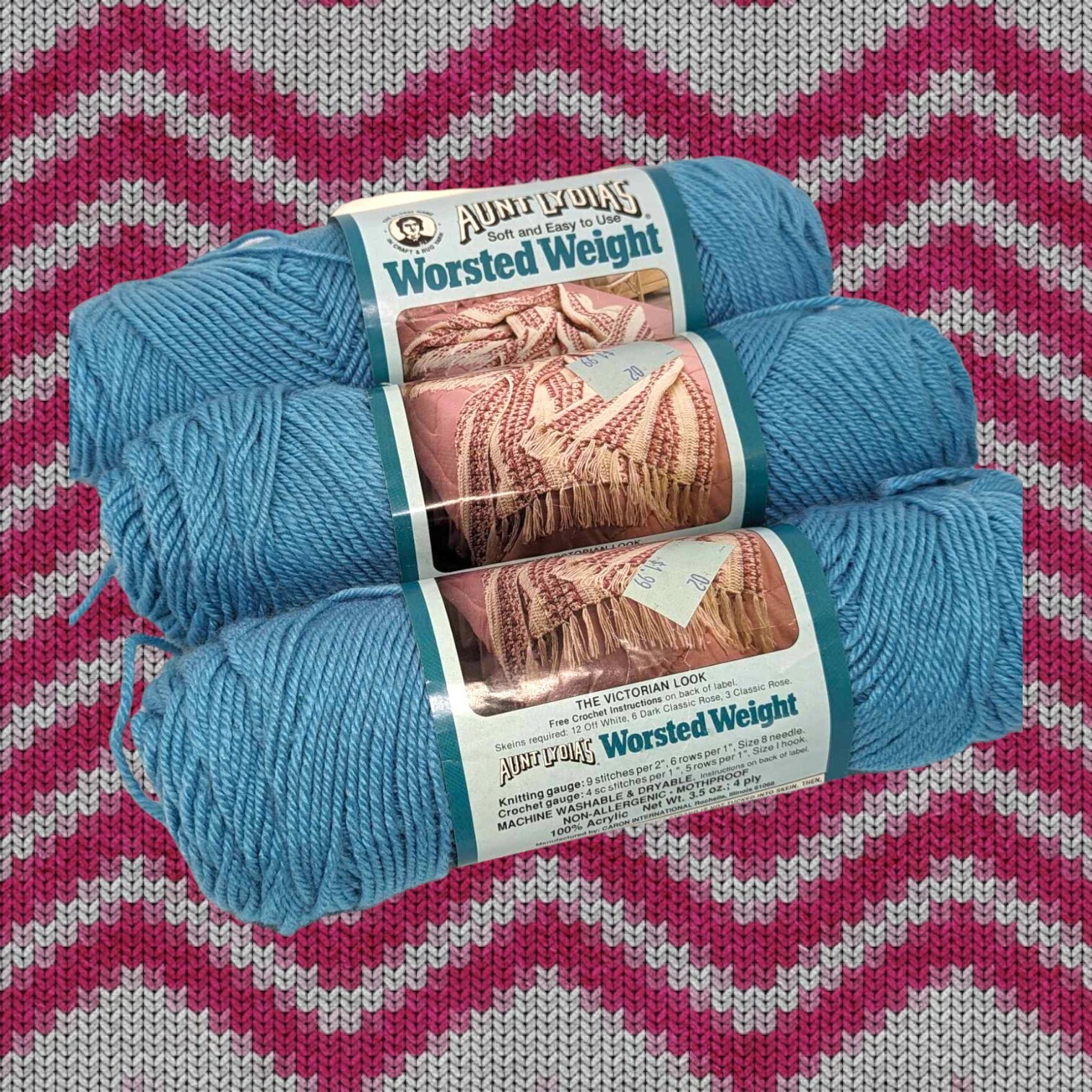 2 Pelotes Aunt Lydia's Heavy Rug Yarn 100% Kodel Polyester 70 Yards Noir
