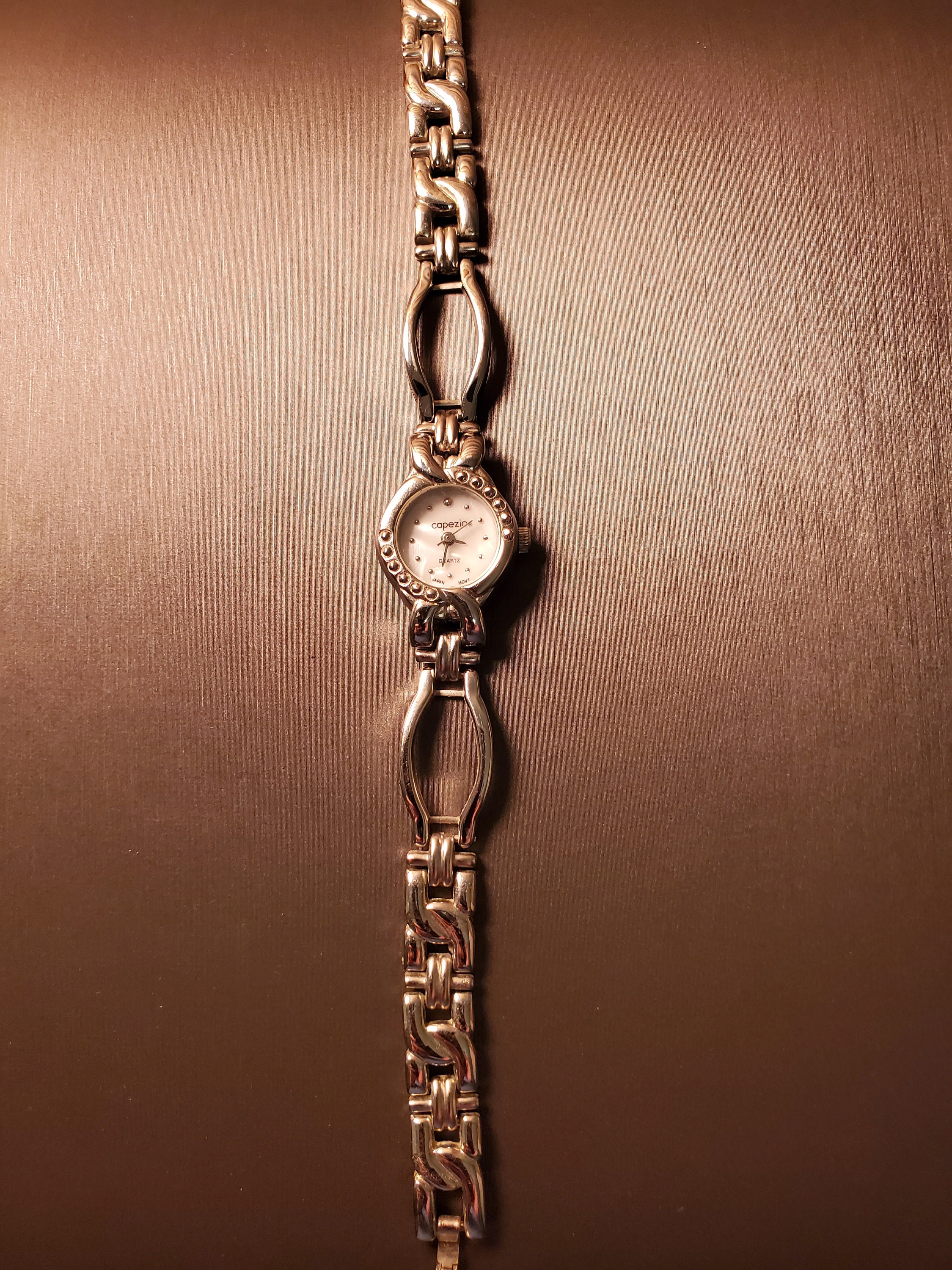 Capezio Ladies Watch-Silver Case & Link Band - White Face - Raised Accents Capezio Ladies Watch - Various Styles | eBay main image 3