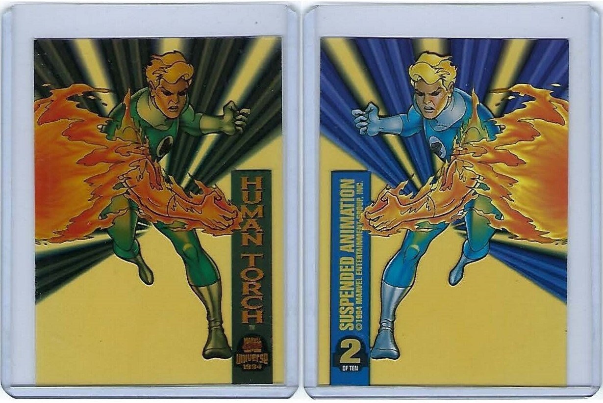 Gambit Card Animation 1994 Marvel Cards - Suspended Animation - Gambit, to Veno - Etsy