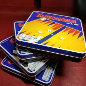 Vintage Set of Four Games in a Tin.