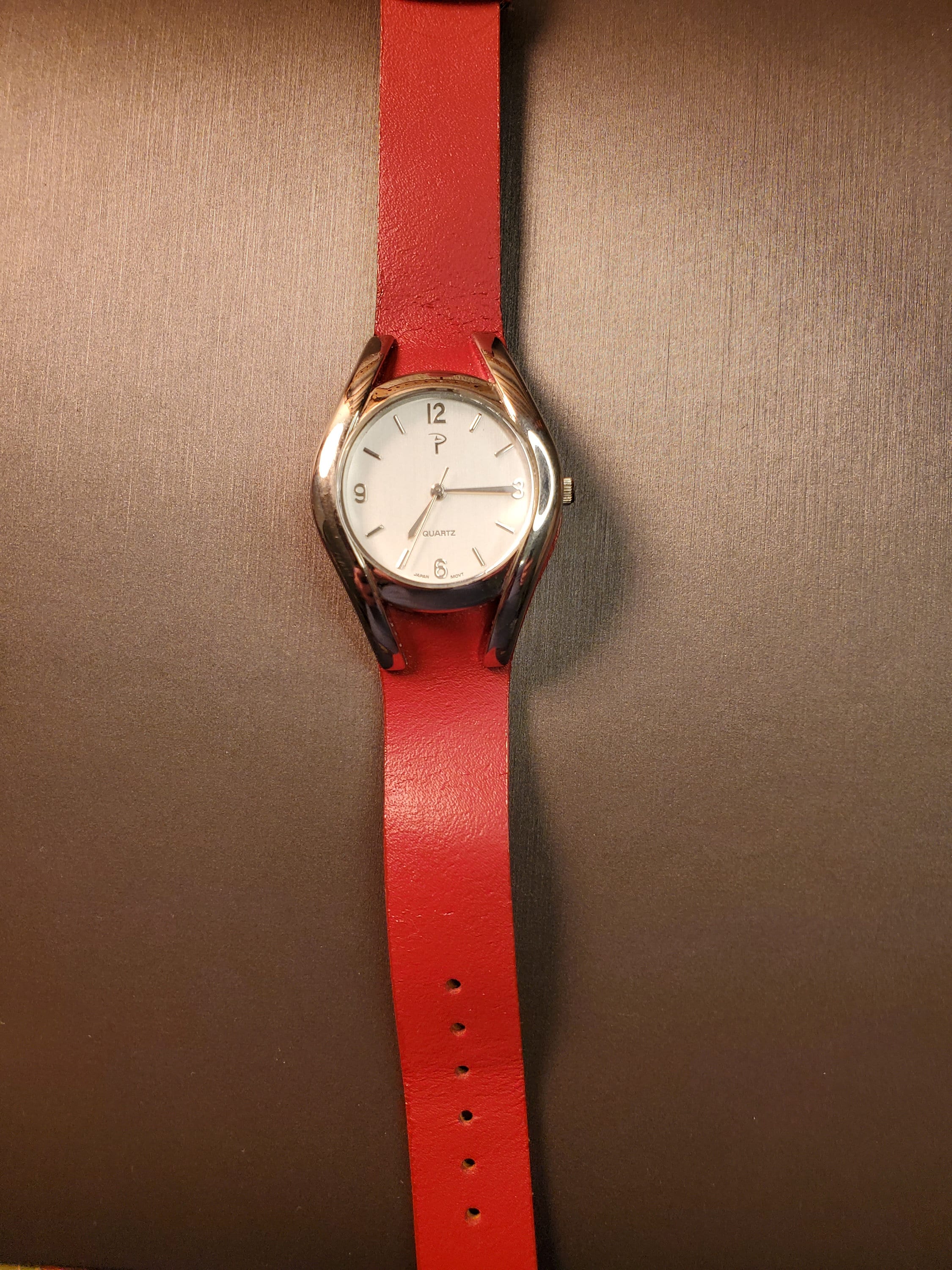 Vintage Japan Movt Ladies Watch With Red Leather Band - Etsy