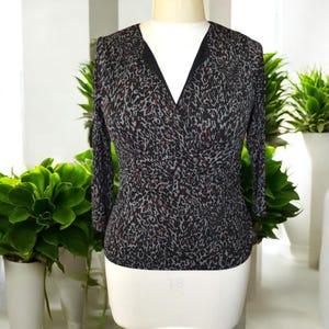 Blusa con estampado animal vintage Charter Club XL