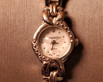 Capezio Ladies Watch-Brushed Stainless Steel with Gold Accented Links Capezio Ladies Watch-brushed Stainless Steel With Gold  main image 3