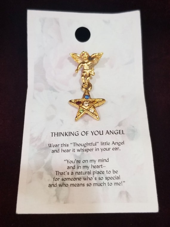 Cat's Meow - Thoughtful Angel Pin - image 4