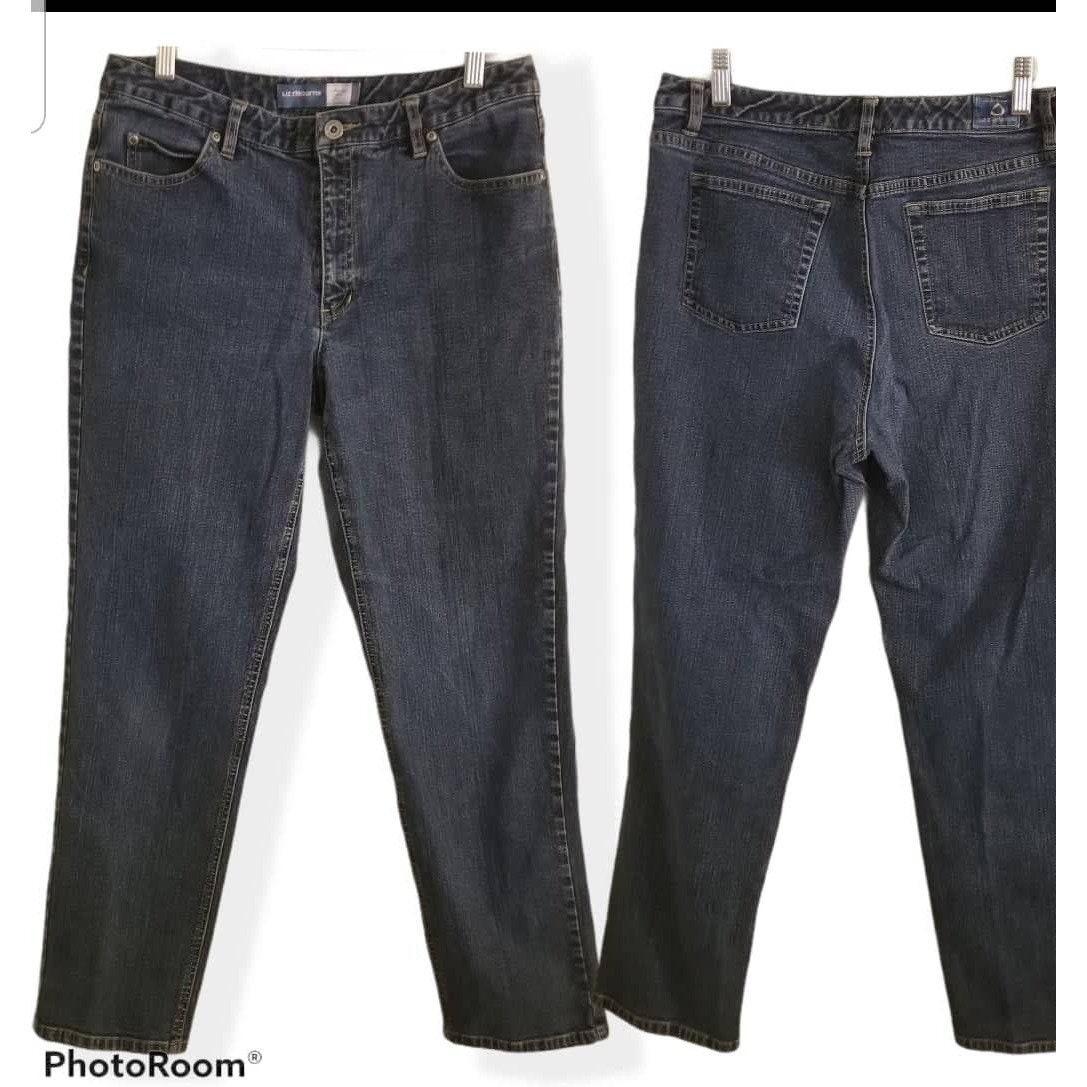 Pantalon Jean Mom Bleu Denim Liz Claiborne Taille 35 - Occasion Très Bon état Sans étiquette