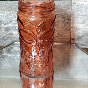 Tiki Jar - 15 oz - Canning - Tumbler - Gold Tint - Blue Tint - Green Tint - Red Tint
