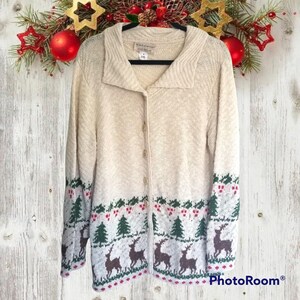 Vintage Joan Millar Holiday Cardigan + M
