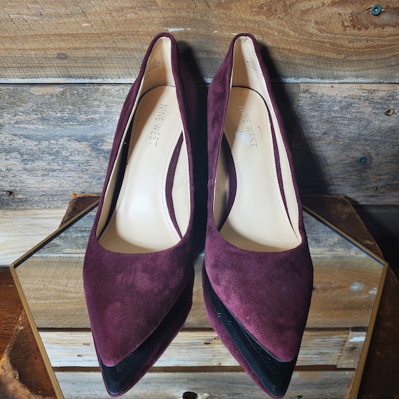 Nine west thick heel sale
