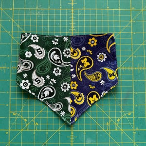 House Divided Split Snap On Dog/Cat Bandana
