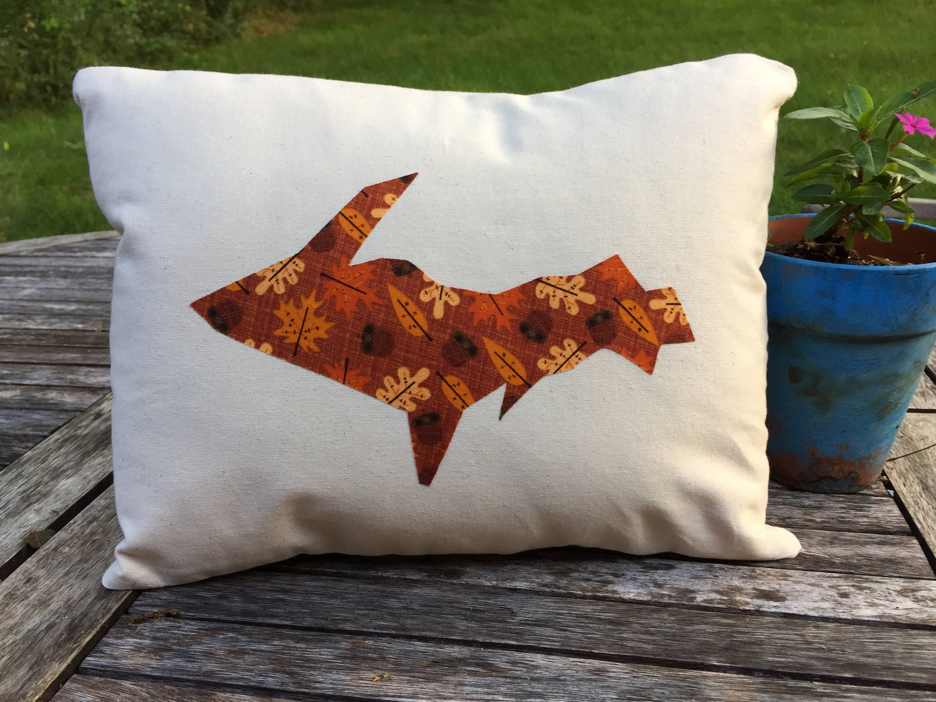 Upper Peninsula Michigan Pillow Etsy