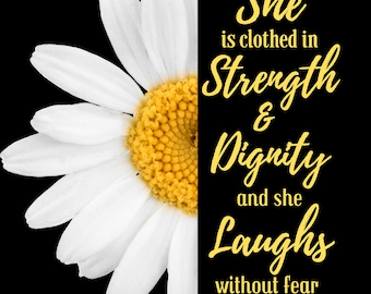 She is clothed in dignity *png*