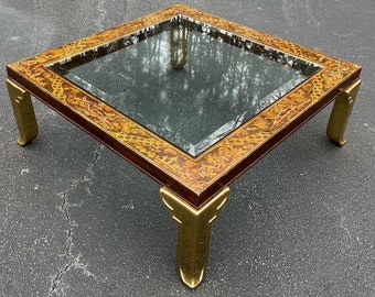Vintage Mastercraft chinoiserie coffee table