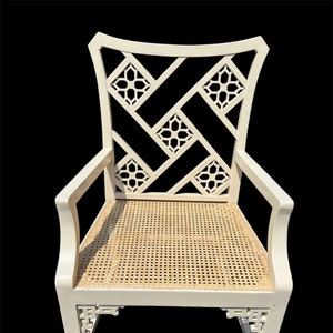 Stunning vintage chippendale arm chair with beautiful fretwork