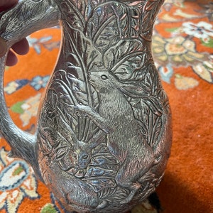 Vintage Arthur Court Rabbit Tray and Matching Pitcher - Etsy